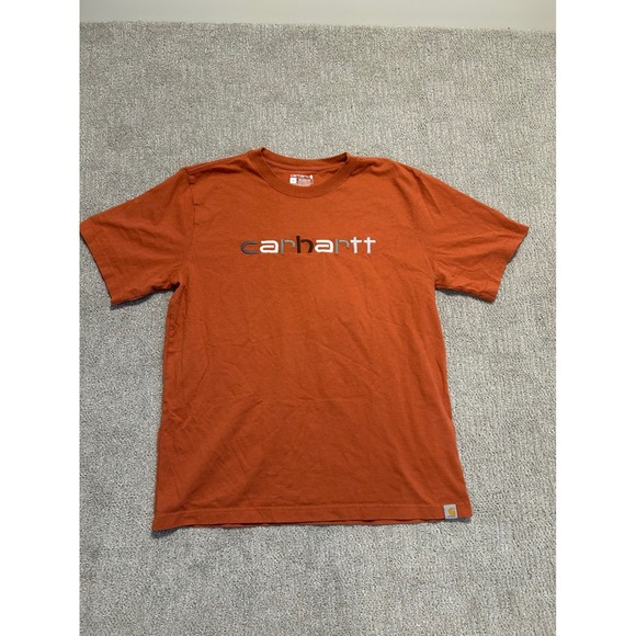 Carhartt Other - Carhartt Relaxed Fit‎ embroidered Logo T-Shirt Casual Workwear Orange Large